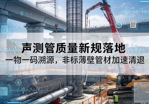 河口声测管质量新规落地，一物一码溯源，非标薄壁管材加速清退